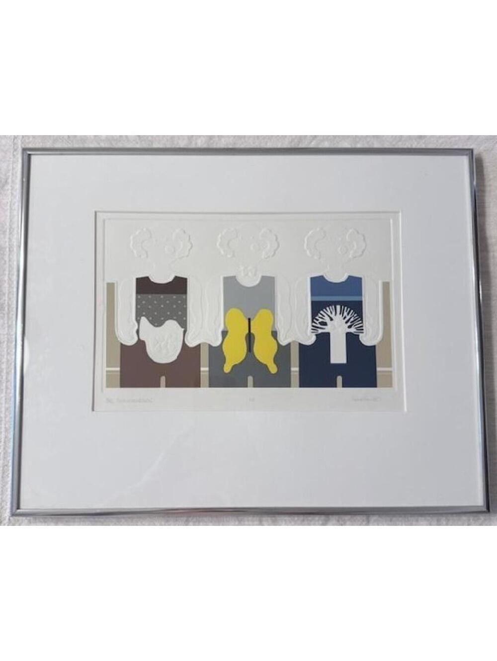 Christina Parrett Brinkman Contemporary Framed Signed Art Print Modern Abstract